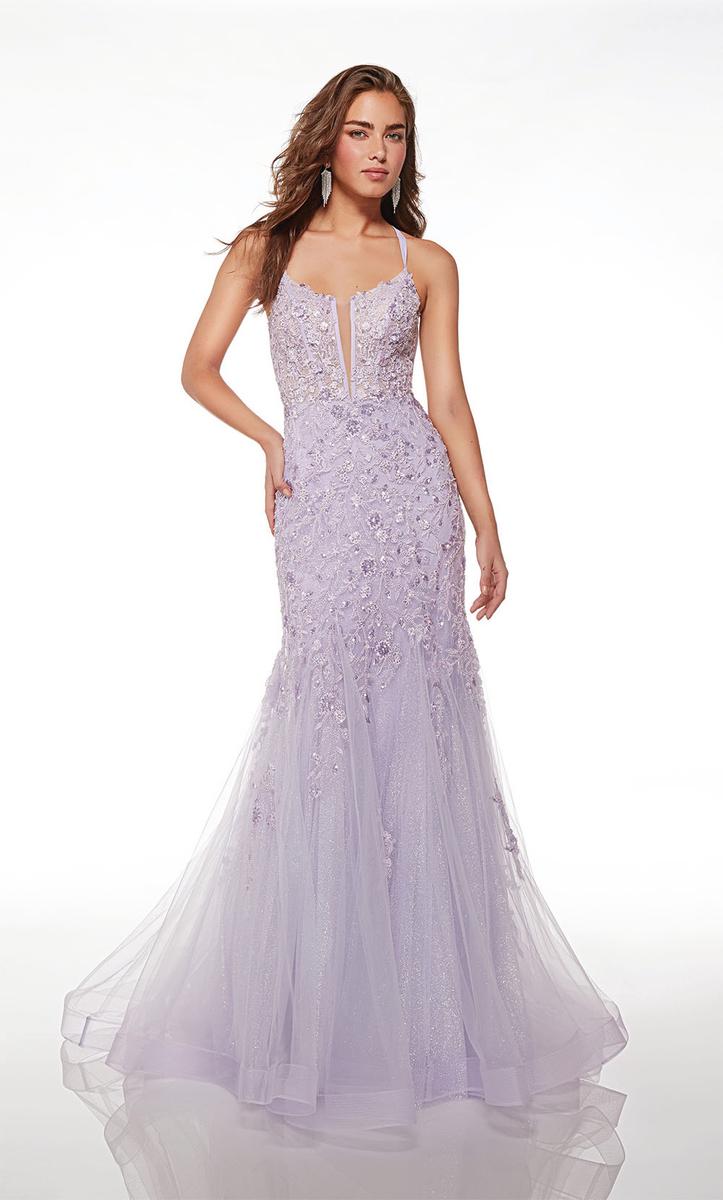 Alyce Paris Fit and Flare Corset Prom Dress 61640 Baby Blue / 0 Alyce Paris Fit and Flare Corset Prom Dress 61640 Baby Blue / 0