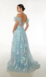Alyce Feather Ball Gown Prom Dress 61645