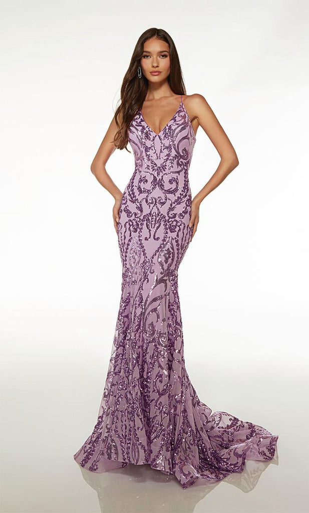 Alyce Paris Sequin Prom Dress 61659