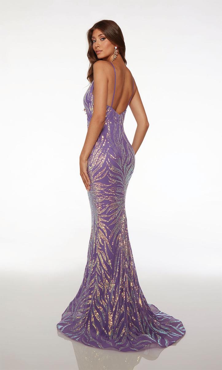 Alyce Paris V-Neck Sequin Prom Dress 61660