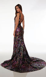 Alyce Paris Floral Sequin Prom Dress 61667