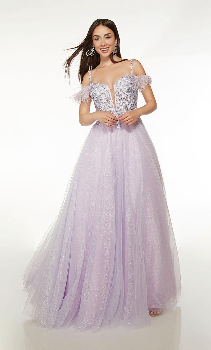 Alyce Lace Corset Tulle Prom Dress 61670