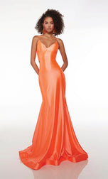 Alyce Paris Stretchy Lace-up Back Prom Dress 61674