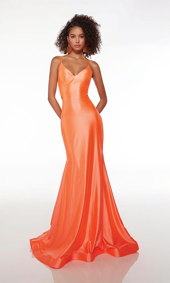 stretchy dress Alyce Paris Stretchy Lace-up Back Prom Dress 61674