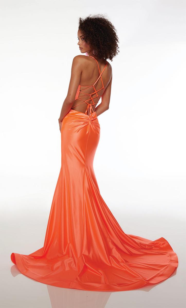 Alyce Paris Stretchy Lace-up Back Prom Dress 61674