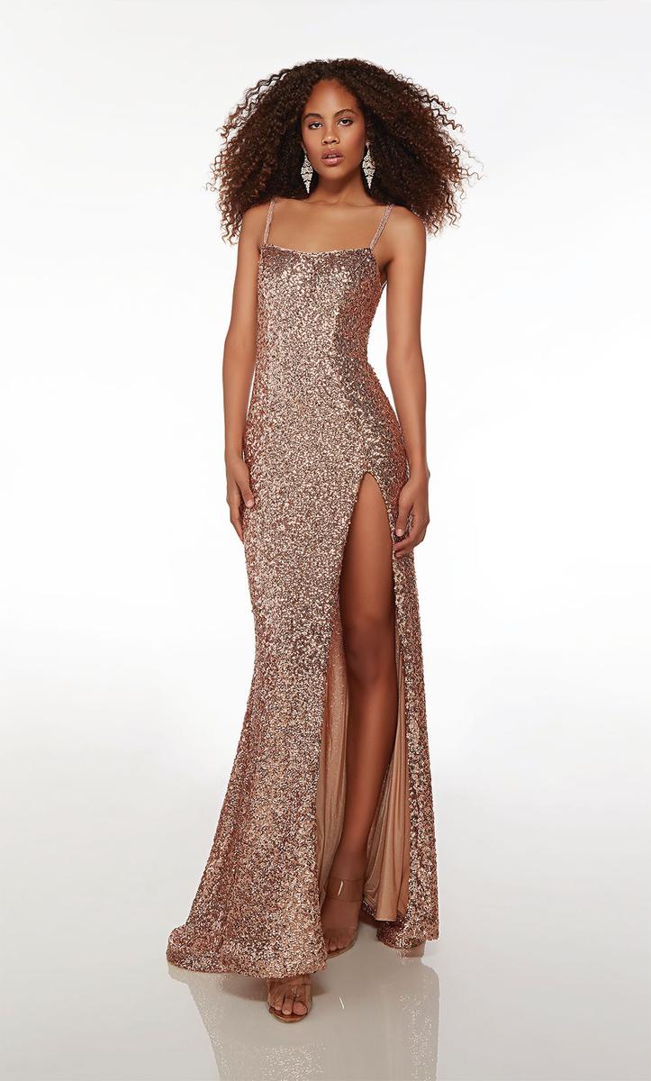 Alyce Simple Sequin Long Prom Dress 61681