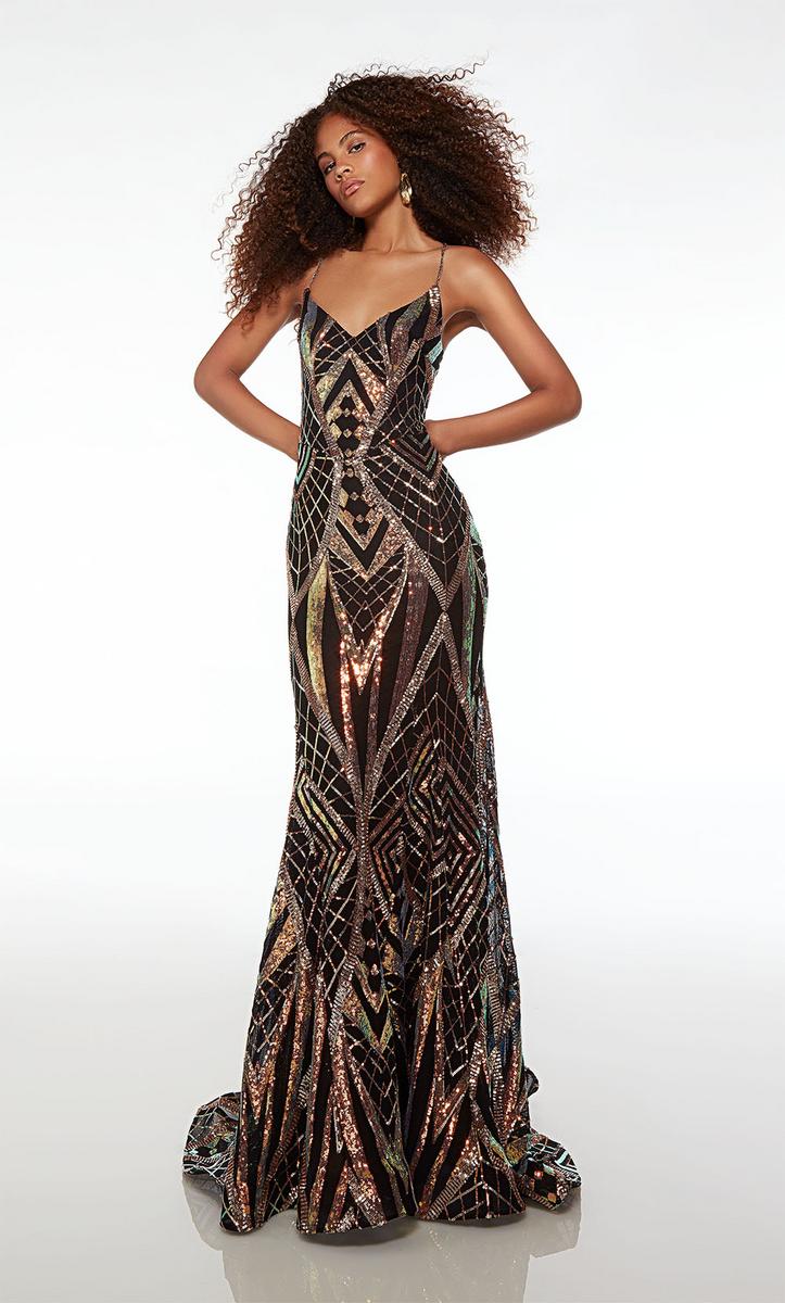 Alyce Paris V-Neck Sequin Prom Dress 61698 Alyce Paris V-Neck Sequin Prom Dress 61698