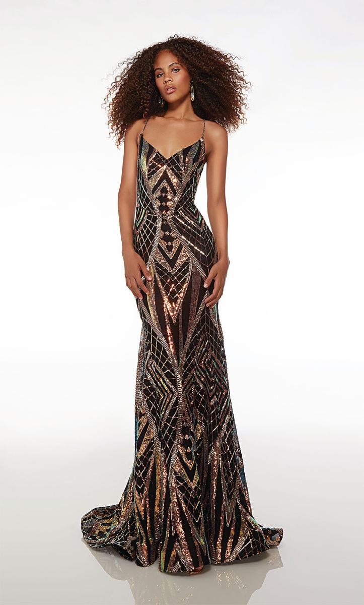 Alyce Paris V-Neck Sequin Prom Dress 61698 Alyce Paris V-Neck Sequin Prom Dress 61698