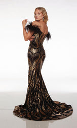 Alyce Metallic Off Shoulder Prom Dress 61699 Alyce Metallic Off Shoulder Prom Dress 61699