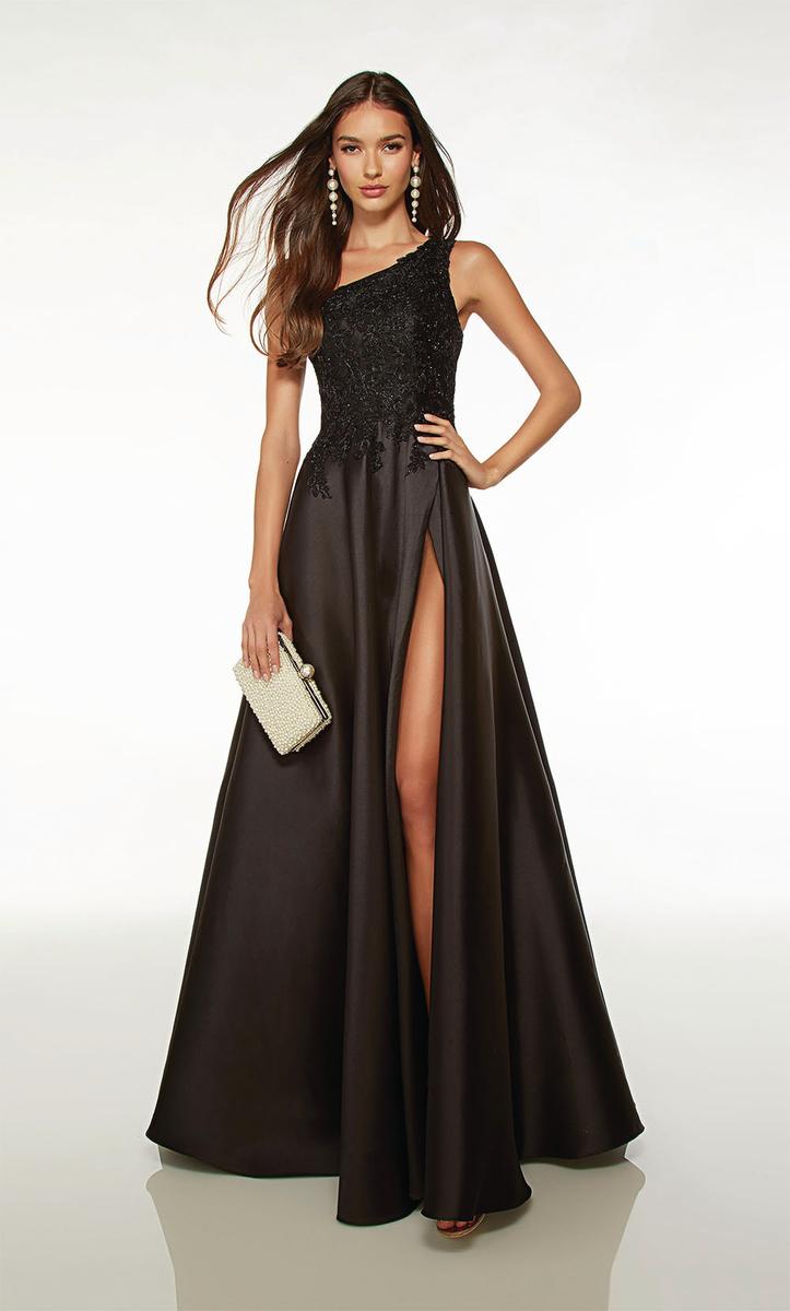 Alyce Paris One Shoulder A-Line Prom Dress 61700