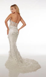 Alyce Paris Illusion Corset Prom Dress 61727
