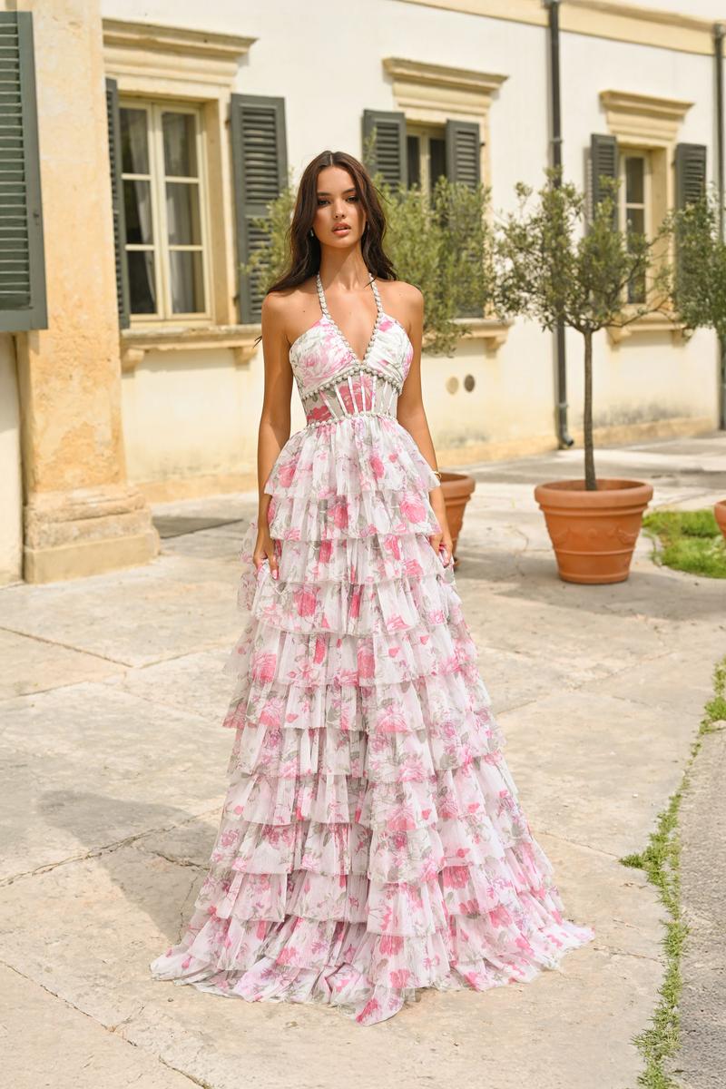 Alyce Prom Dress 61730 Lilac-White / 000 Alyce Prom Dress 61730 Lilac-White / 000
