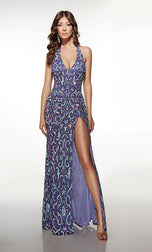 ALYCE Paris Halter Fully Beaded Prom Dress 62172