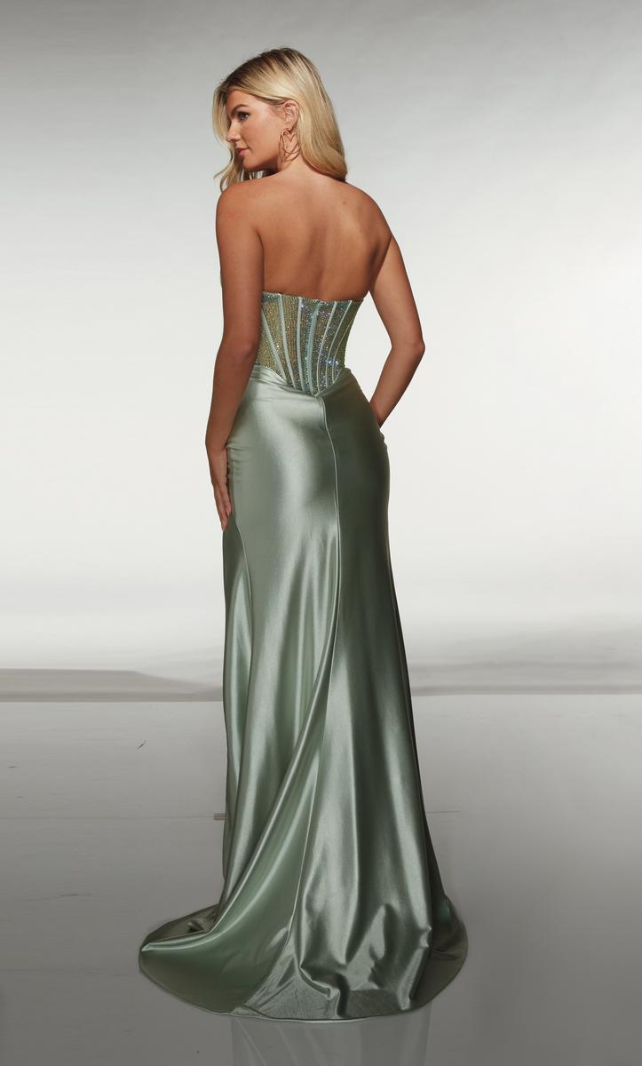 ALYCE Paris Strapless Heat Stone Bodice Prom Dress 62177