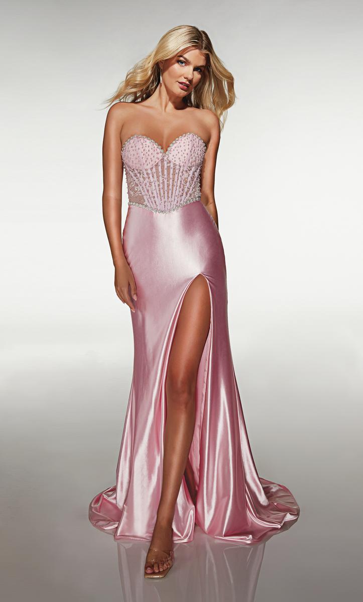 ALYCE Paris Lace Corset Fitted Prom Dress 62209