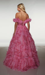 ALYCE Paris Off-The-Shoulder Soft Mesh Ballgown 62216