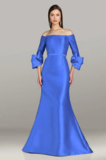 Gia Franco by Feriani Off the Shoulder Long Dress 12581