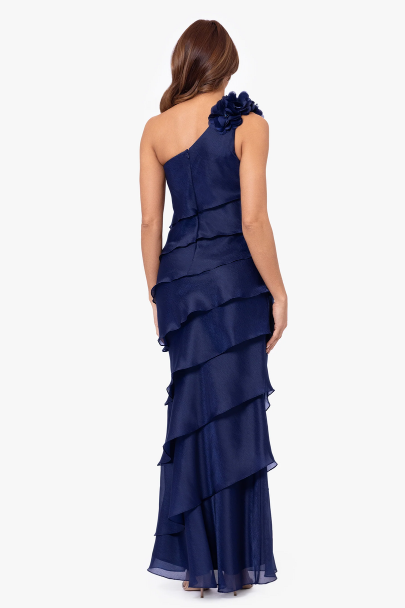 Xscape Evenings "Rosina" Tiered Organza Evening Dress 6318X Xscape Evenings "Rosina" Tiered Organza Evening Dress 6318X