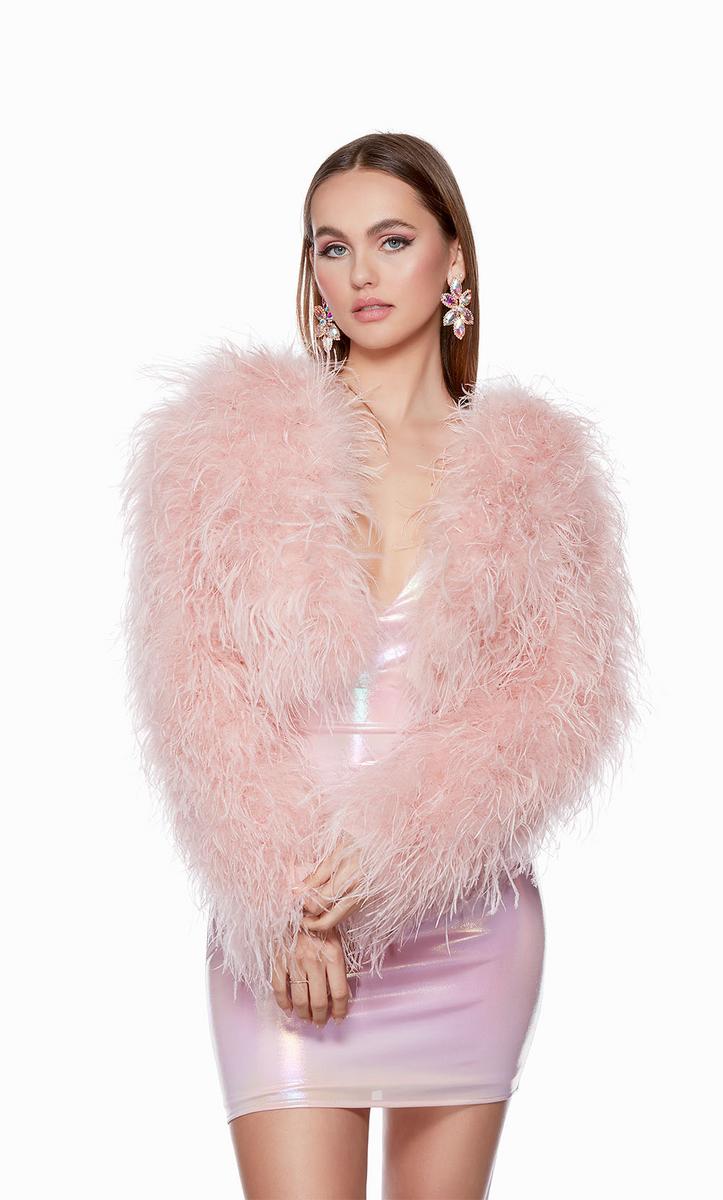 pink fluffy homecoming dress Short Sleeve Light Pink Homecoming Dresses Cute Lace Hoco Dress #TKL23 SELINADRESS