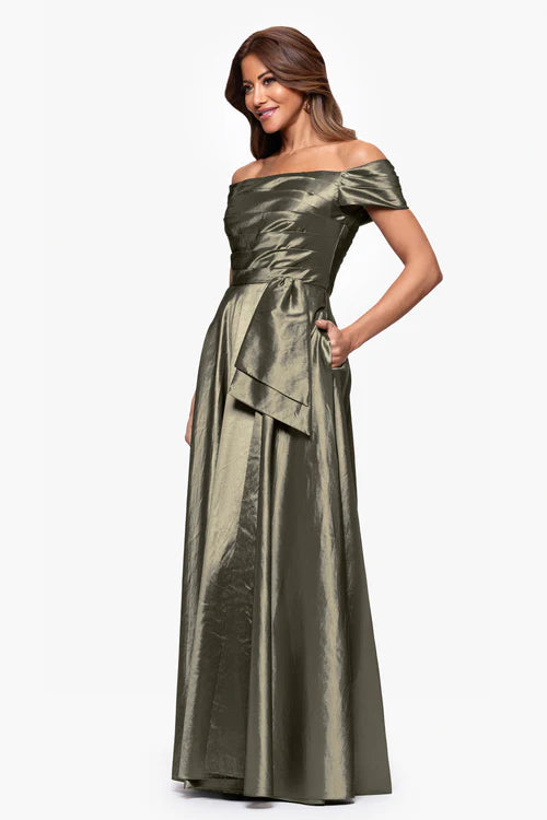 Xscape Evenings "Mildred" Taffeta Dress 6919X Xscape Evenings "Mildred" Taffeta Dress 6919X