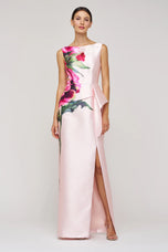 Kay Unger Bateau Neckline Long Dress 55113233
