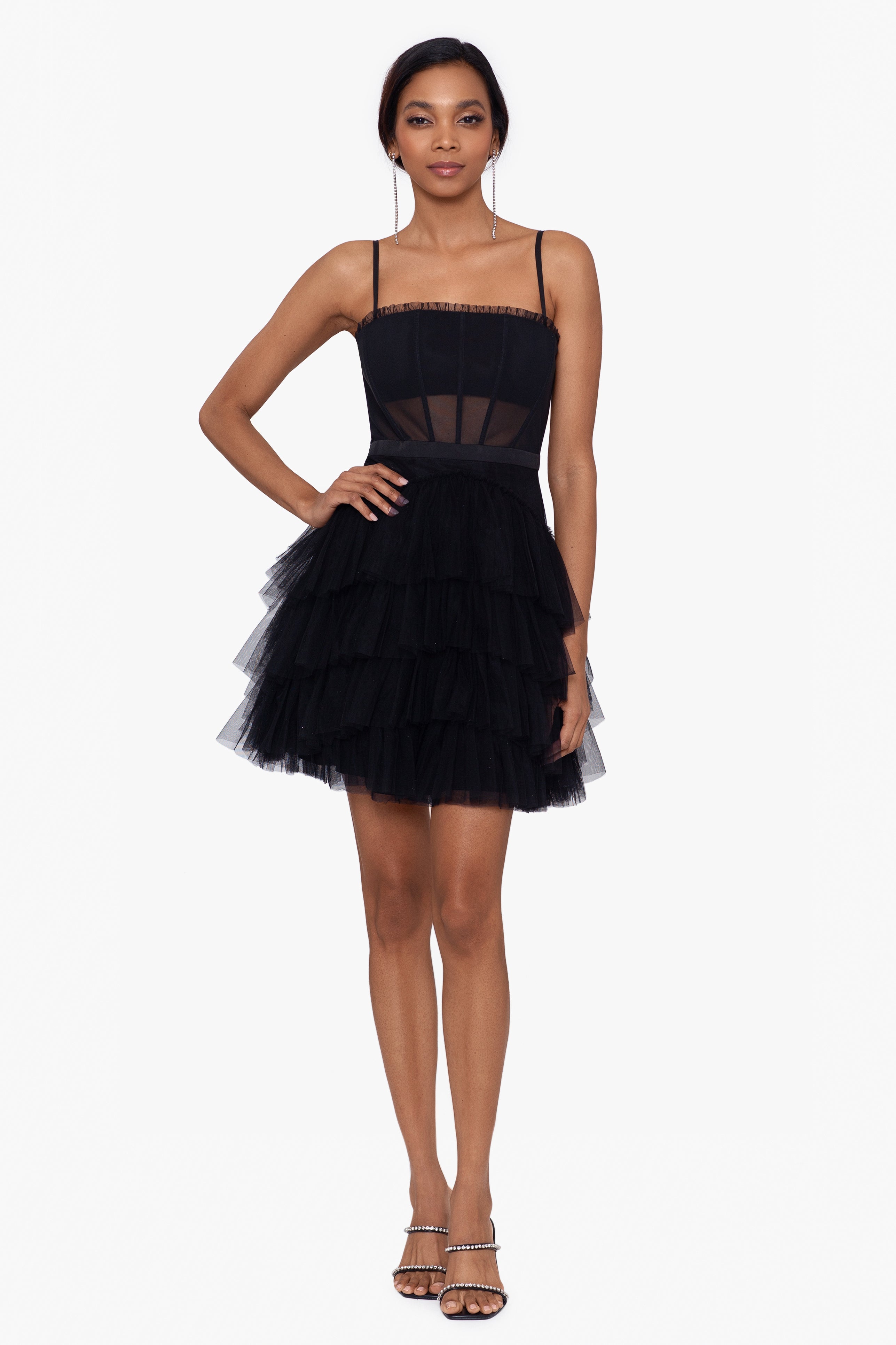 betsy and adam black dress Betsy And Adam Black Halter Dress