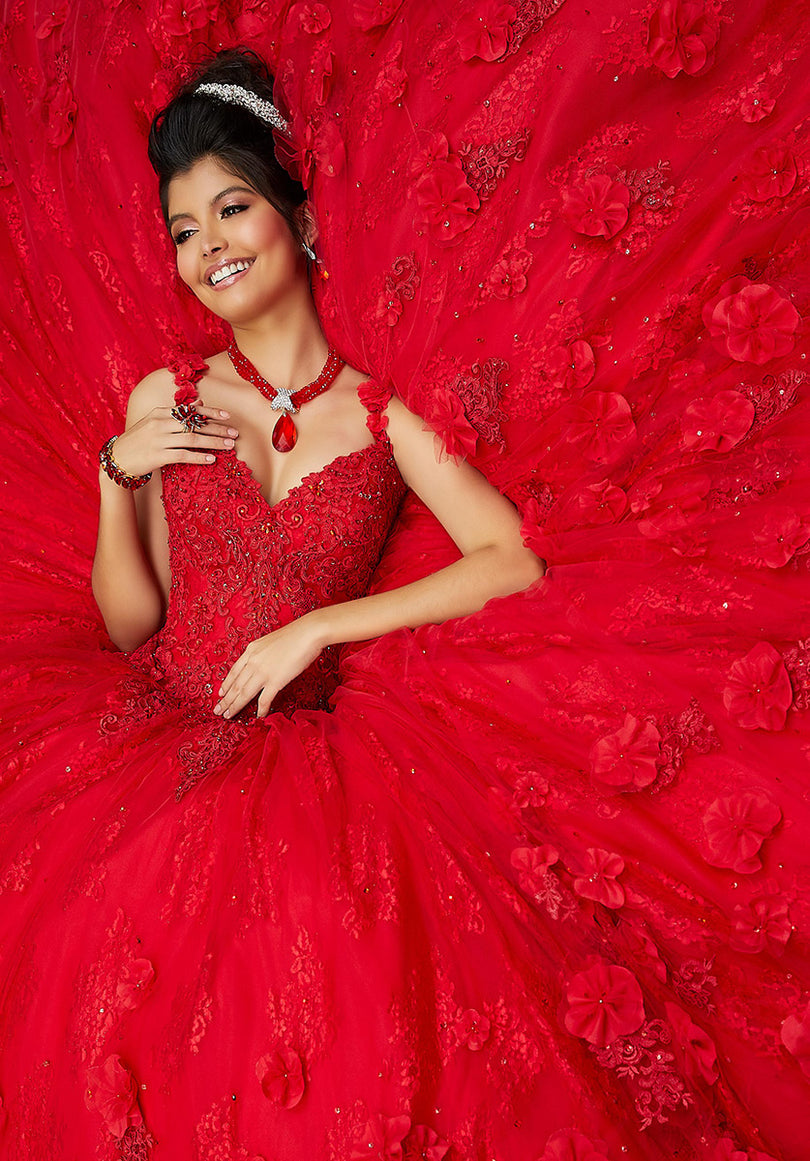 Vizcaya by Morilee Sweetheart Lace Quince Dress 89250