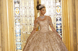 Vizcaya by Morilee Glitter Pattern Quince Dress 89346