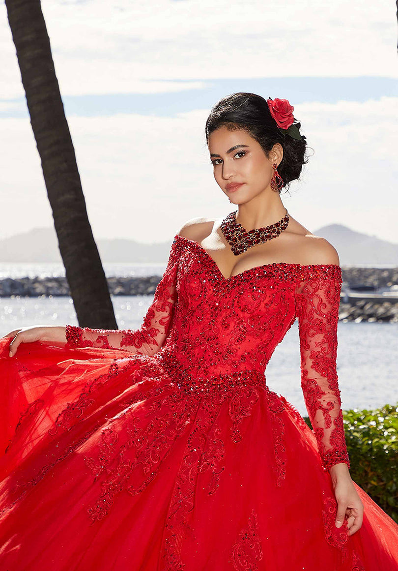 Vizcaya by Morilee Sparkle Tulle Quince Dress 89360