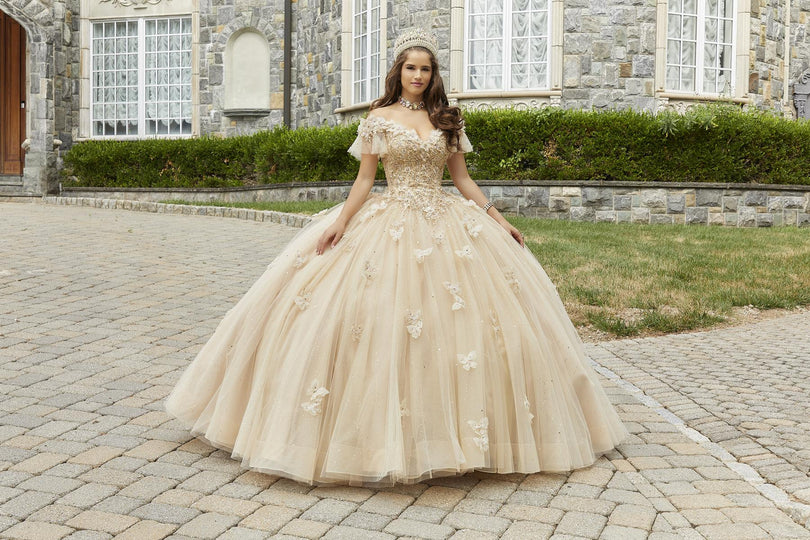Vizcaya by Morilee 3D Butterfly Quince Dress 89404