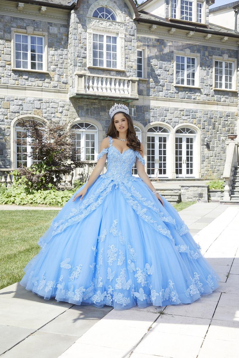 Vizcaya by Morilee Metallic Butterfly Quince Dress 89414 Vizcaya by Morilee Metallic Butterfly Quince Dress 89414