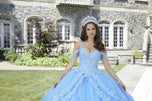 Vizcaya by Morilee Metallic Butterfly Quince Dress 89414