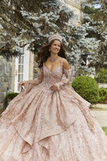 Vizcaya by Morilee Rhinestone Crystal Beaded Quince Dress 89416
