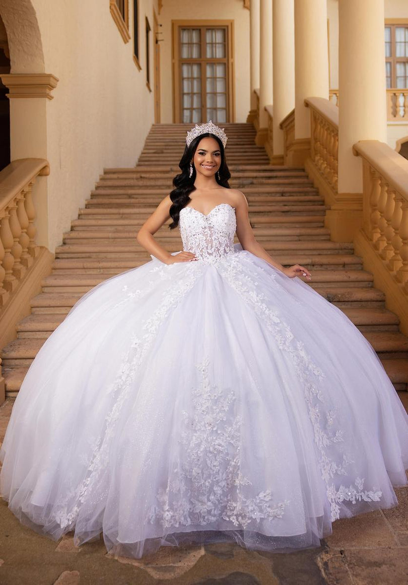 Vizcaya by Morilee Lace Corset Quince Dress 89454