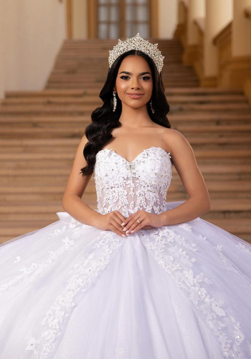 Vizcaya by Morilee Lace Corset Quince Dress 89454