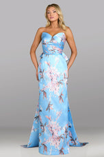 Gia Franco by Feriani Strapless Long Evening Dress 18622