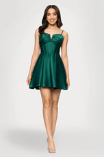 Blondie Nites Short A- Line Corset Dress 5107BN