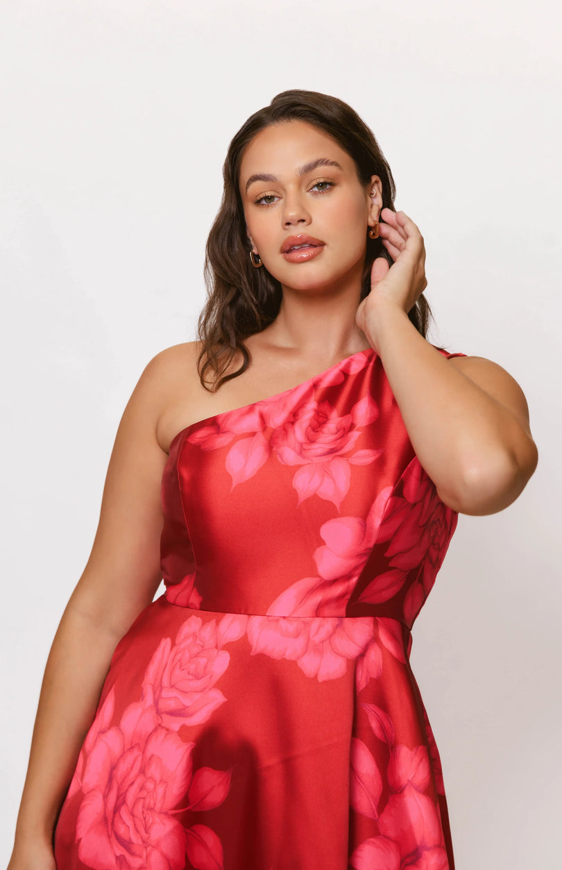 hutch one shoulder dress Hutch Diva Dress - Multi Jaguar