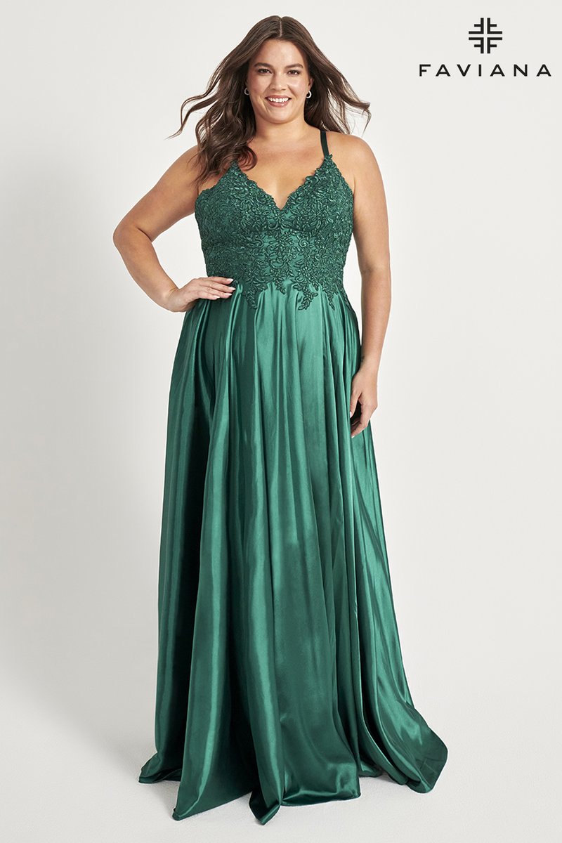 Faviana Plus Sizes Dress 9498