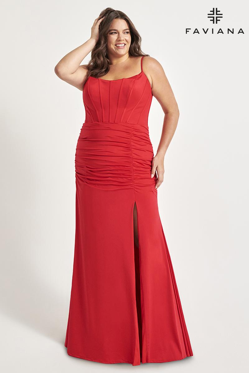 Faviana Tight Plus Size Prom Dress 9544 Faviana Tight Plus Size Prom Dress 9544