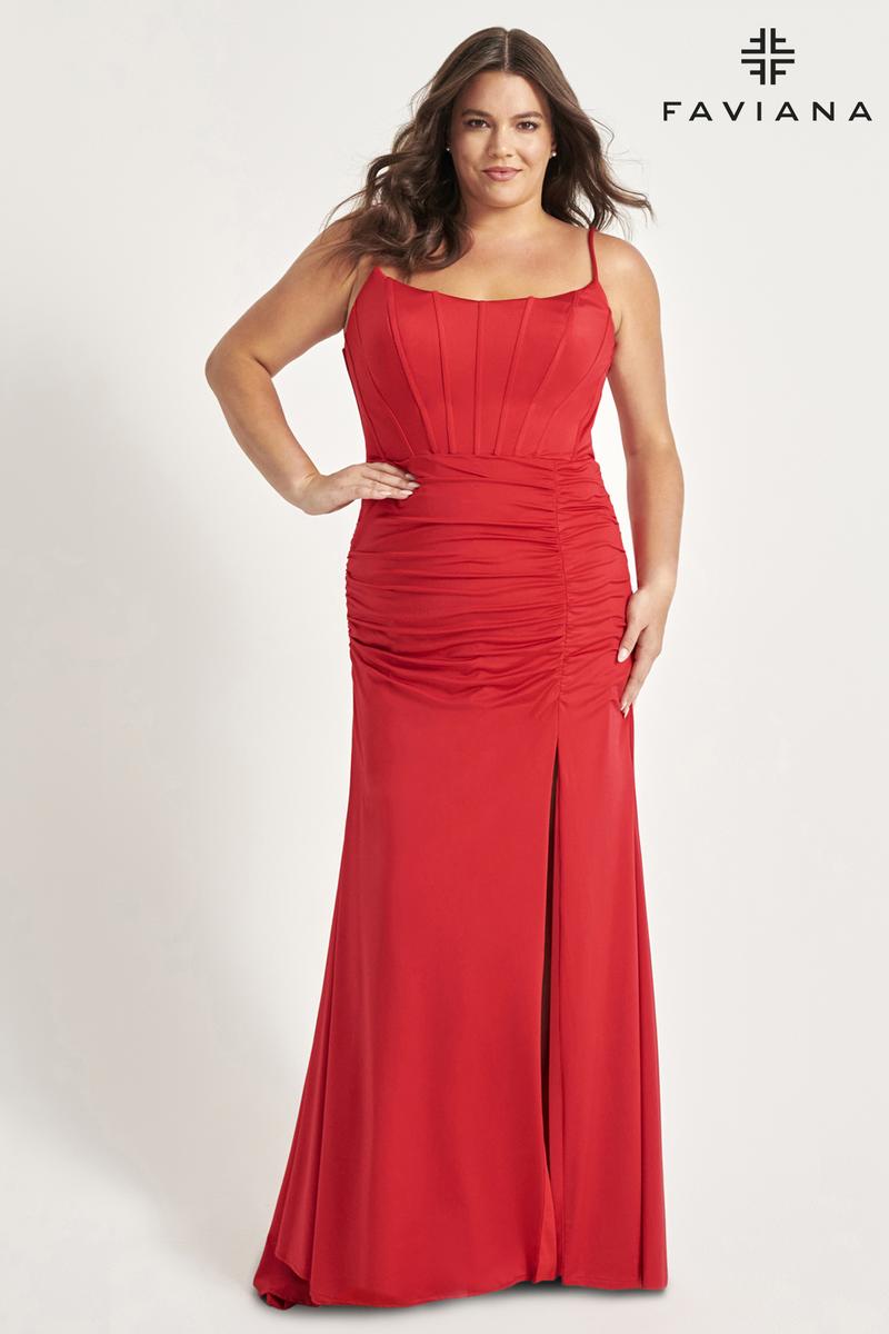 Faviana Tight Plus Size Prom Dress 9544 Faviana Tight Plus Size Prom Dress 9544