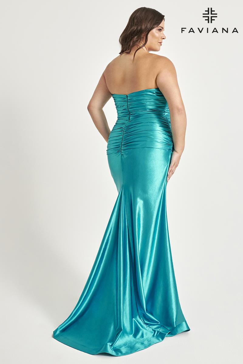 Faviana Strapless Plus Size Prom Dress 9545