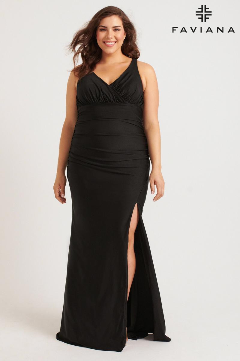 14w formal dresses Plus Size Velvet Sequin A-line Gown by Tiffany Designs 16963 26W / Yellow