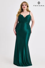 Faviana Tight Illusion Corset Plus Size Prom Dress 9600