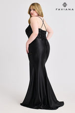 Faviana Lace-up Back Plus Size Prom Dress 9606
