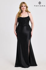 Faviana Lace-up Back Plus Size Prom Dress 9606