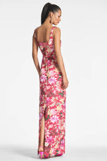 Sachin & Babi "Lana" Fitted Floral Gown
