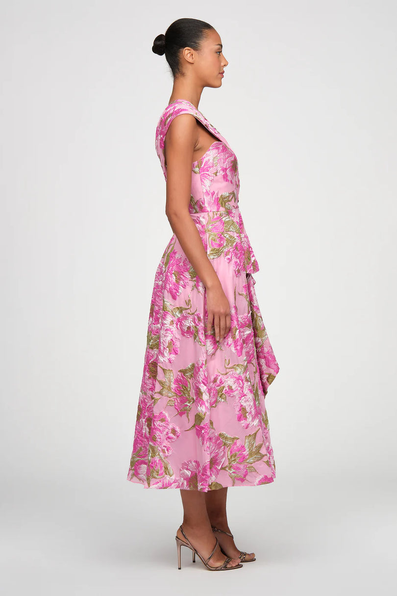 Theia Floral Jaquard Dress 88115797