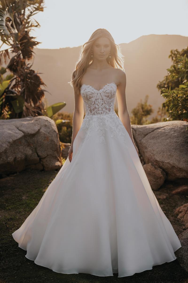 allure satin wedding dress Allure Bridals A1308 Castle Couture