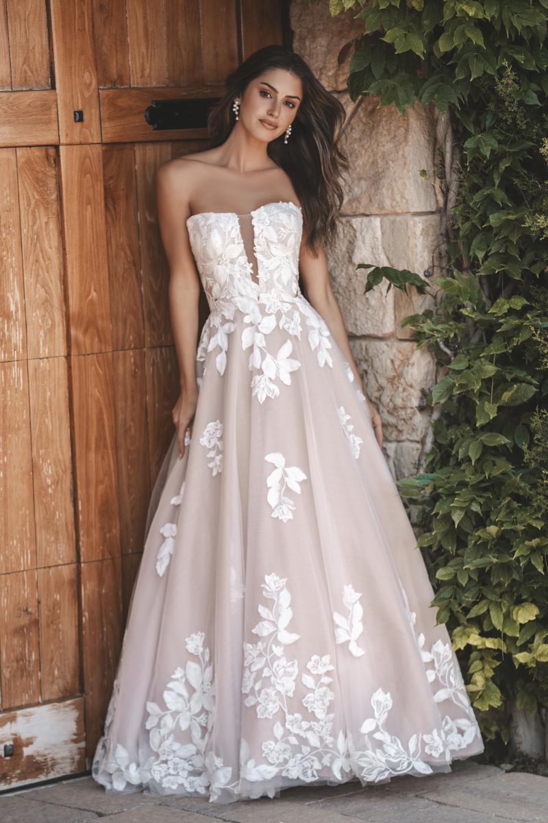 allure strapless lace wedding dress 9960 Allure Bridals